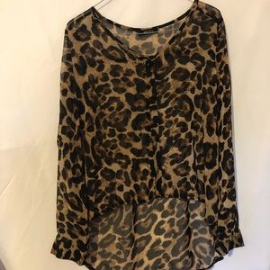 Leopard print blouse